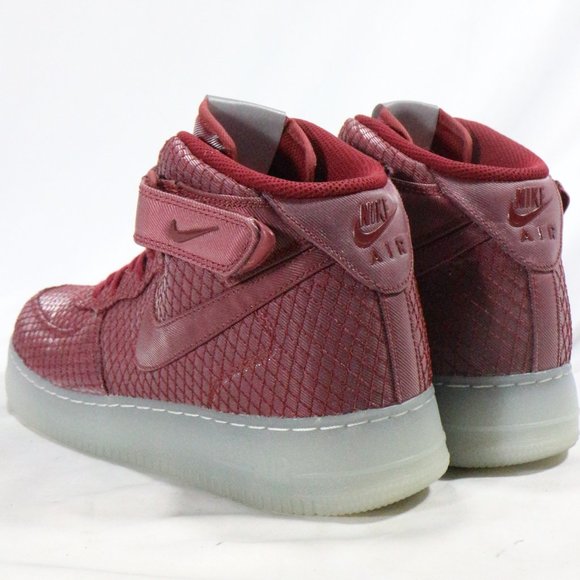 NIKE Air Force 1 '07 Mid LV8 ‘Team Red’ Sneakers Sz 11.5 US - Picture 7 of 15